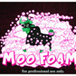 Foam Party solution. Color and appearance is Red or Pink.