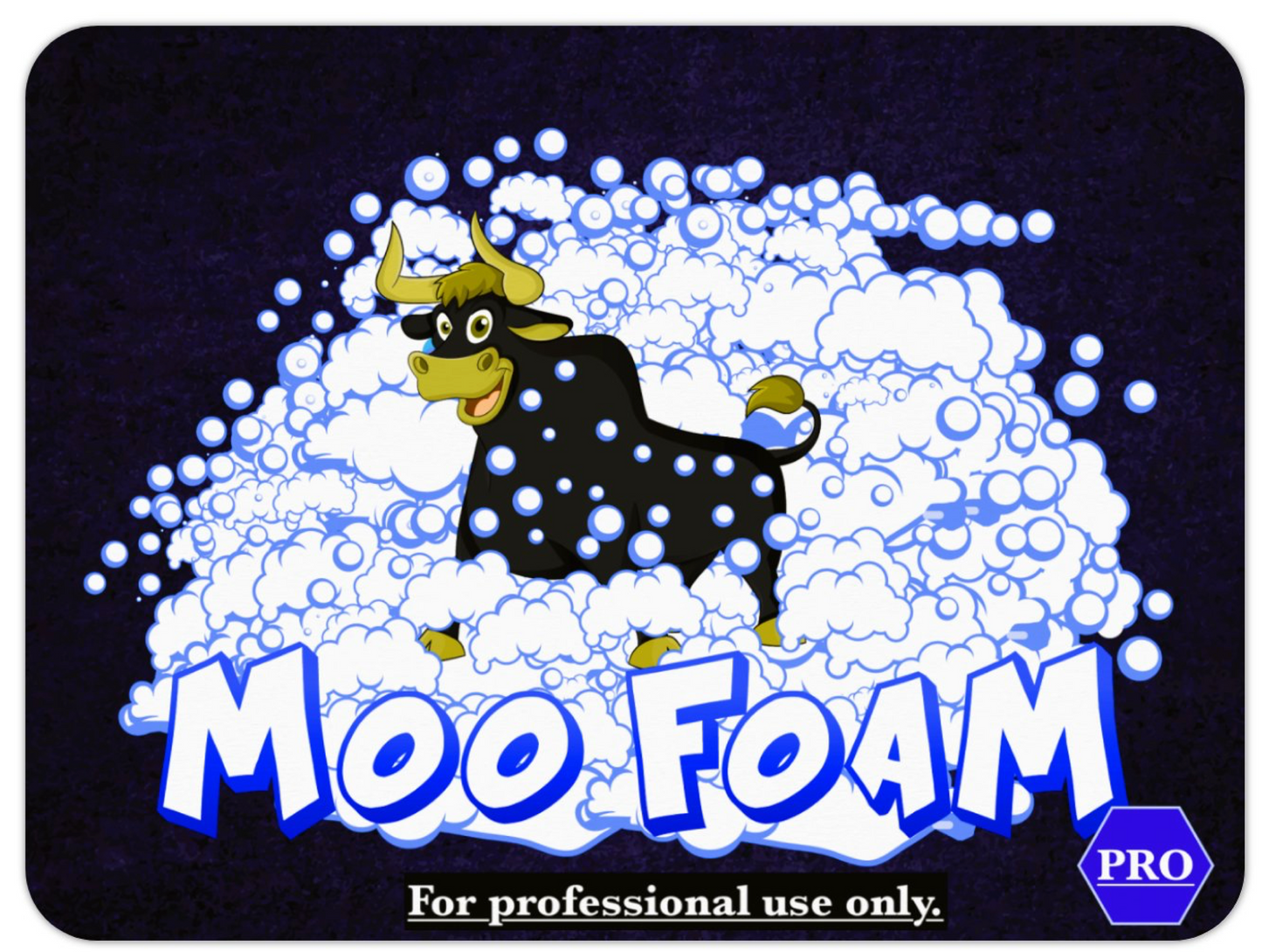 Foam Party solution. Color and appearance is Blue.