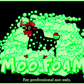 Foam Party solution. Color and appearance is Green.